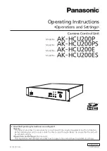 Preview for 1 page of Panasonic AK-HCU200E Operating Instructions Manual