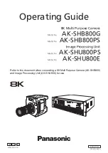 Panasonic AK-SHB800G Operating Manual preview