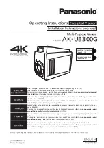 Panasonic AK-UB300 Operating Instructions Manual preview