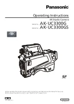 Panasonic AK-UC3300G Operating Instructions Manual предпросмотр