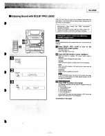 Preview for 20 page of Panasonic AK95 Operation Manual