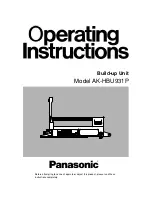 Preview for 1 page of Panasonic AKHBU931P - CCU FOR AKHC931 Operating Instructions Manual