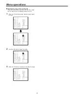 Preview for 24 page of Panasonic AKHC3500 - MULTI FORMAT CAMERA Operating Instructions Manual