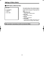 Preview for 3 page of Panasonic AKHC900 - COLOR CAMERA Menu Information