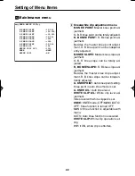 Предварительный просмотр 6 страницы Panasonic AKHC900 - COLOR CAMERA Menu Information