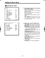 Preview for 8 page of Panasonic AKHC900 - COLOR CAMERA Menu Information