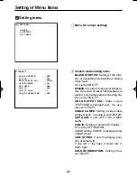 Preview for 11 page of Panasonic AKHC900 - COLOR CAMERA Menu Information