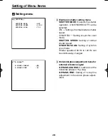 Предварительный просмотр 12 страницы Panasonic AKHC900 - COLOR CAMERA Menu Information