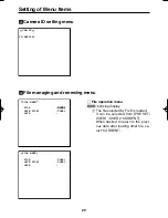 Preview for 13 page of Panasonic AKHC900 - COLOR CAMERA Menu Information