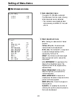 Предварительный просмотр 7 страницы Panasonic AKHC910 - 1080I CAMERA Menu Information