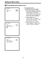 Предварительный просмотр 14 страницы Panasonic AKHC910 - 1080I CAMERA Menu Information