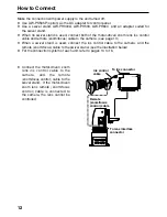 Предварительный просмотр 12 страницы Panasonic AKHRP900 - CAMERA CONTROLLER HC Operating Instructions Manual