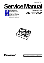 Предварительный просмотр 1 страницы Panasonic AKHRP900P - CAMERA CONTROLLER HC Service Manual