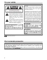 Preview for 2 page of Panasonic AKHVF931 - VF FOR AKHC930/931 Operating Instructions Manual