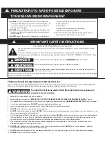 Preview for 3 page of Panasonic AM236A2DU-PVH Owner'S Manual