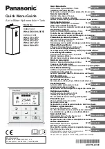 Предварительный просмотр 1 страницы Panasonic Aquarea WH-ADC0309J3E5C Quick Manual