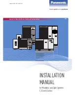 Panasonic Aquarea WH-MDF09C3E5 Installation Manual предпросмотр