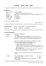 Panasonic AS09A51 Product Safety Data Sheet preview