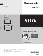 Preview for 1 page of Panasonic AS630H series Operating Instructions Manual