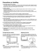 Предварительный просмотр 6 страницы Panasonic ATH3015W - HDTV MONITOR Operating Instructions Manual