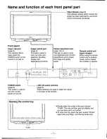 Предварительный просмотр 8 страницы Panasonic ATH3015W - HDTV MONITOR Operating Instructions Manual