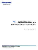 Предварительный просмотр 1 страницы Panasonic Attune WX-Z3040 Installation Instructions Manual