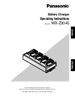 Panasonic Attune WX-Z3040 Operating Instructions Manual preview