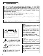 Preview for 2 page of Panasonic Attune WX-Z3040 Operating Instructions Manual