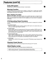 Предварительный просмотр 6 страницы Panasonic AU-45H-p Operating Instructions Manual