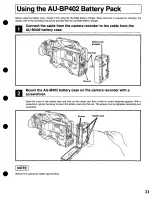 Preview for 21 page of Panasonic AU-45H-p Operating Instructions Manual