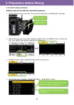 Предварительный просмотр 17 страницы Panasonic AU-EVA1 Manual