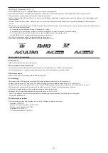 Предварительный просмотр 2 страницы Panasonic AU-V35LT1G Operating Manual