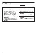 Preview for 2 page of Panasonic AU-VCVF10G Operating Instruction