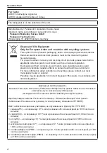 Preview for 4 page of Panasonic AU-VCVF10G Operating Instruction