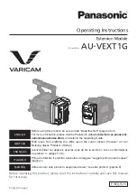 Preview for 1 page of Panasonic AU-VEXT1G Operating Instructions Manual