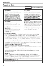 Preview for 2 page of Panasonic AU-VEXT1G Operating Instructions Manual