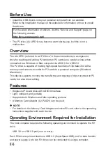 Preview for 6 page of Panasonic au-xpd1 Operating Instructions Manual