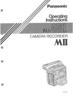 Panasonic AU45H - PORTABLE MII DECK Operating Instructions Manual preview