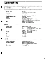 Preview for 7 page of Panasonic AU45H - PORTABLE MII DECK Operating Instructions Manual