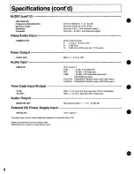 Preview for 8 page of Panasonic AU45H - PORTABLE MII DECK Operating Instructions Manual