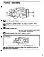 Preview for 27 page of Panasonic AU45H - PORTABLE MII DECK Operating Instructions Manual