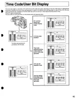 Preview for 41 page of Panasonic AU45H - PORTABLE MII DECK Operating Instructions Manual