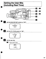 Preview for 45 page of Panasonic AU45H - PORTABLE MII DECK Operating Instructions Manual