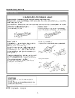 Предварительный просмотр 5 страницы Panasonic AV-HLC100E Operating Instructions Manual