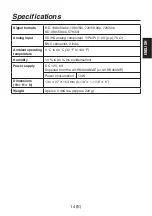 Preview for 15 page of Panasonic AV-HS04M2 Operating Instructions Manual