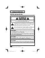 Предварительный просмотр 2 страницы Panasonic AV-HS04M3 Operating Instructions Manual