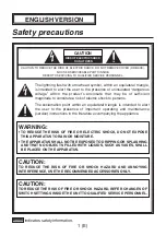 Предварительный просмотр 2 страницы Panasonic AV-HS04M4 Operating Instructions Manual