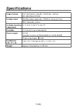 Предварительный просмотр 14 страницы Panasonic AV-HS04M4 Operating Instructions Manual