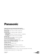 Preview for 60 page of Panasonic AV-HS300 Operating Instructions Manual