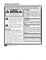 Preview for 2 page of Panasonic AV-HS450E Operating Instructions Manual